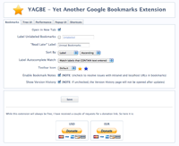 Chrome拡張 - YAGBEオプション