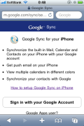 Google Sync : Sign in with Google Account